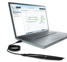 Smartpen connected to laptop