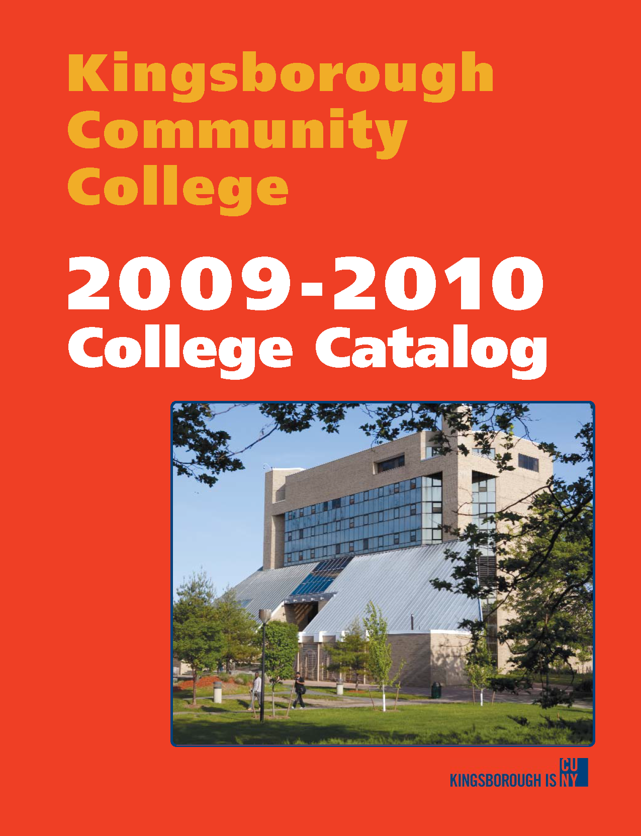KCC Catalog 2009-2010 Cover