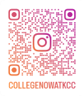 COLLEGENOWATKCC Instagram QR code