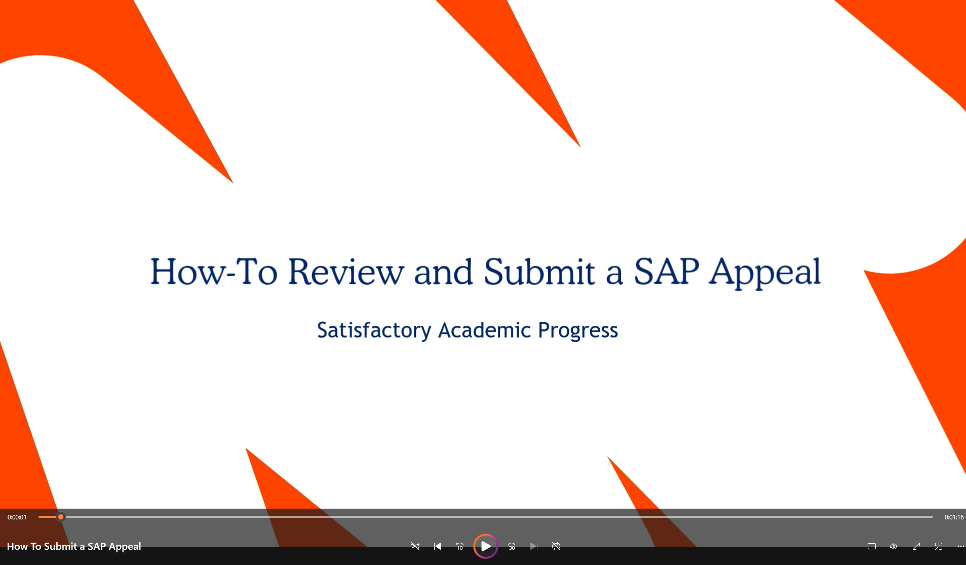 SAP Appeal Submission